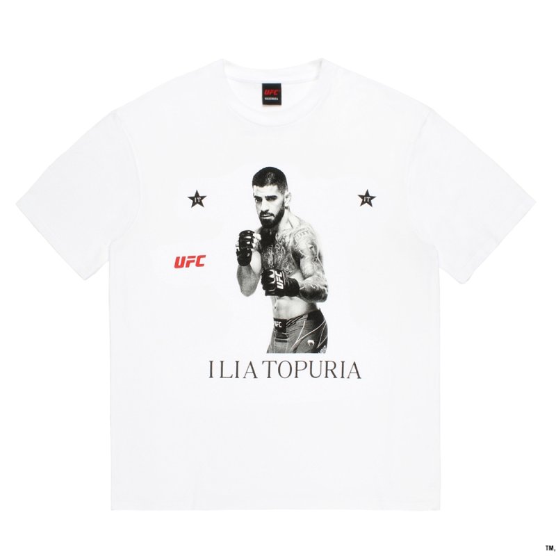 画像1: WACKO MARIA/UFC / WASHED HEAVY WEIGHT T-SHIRT（WHITE）［プリント+刺繍T-26春夏］