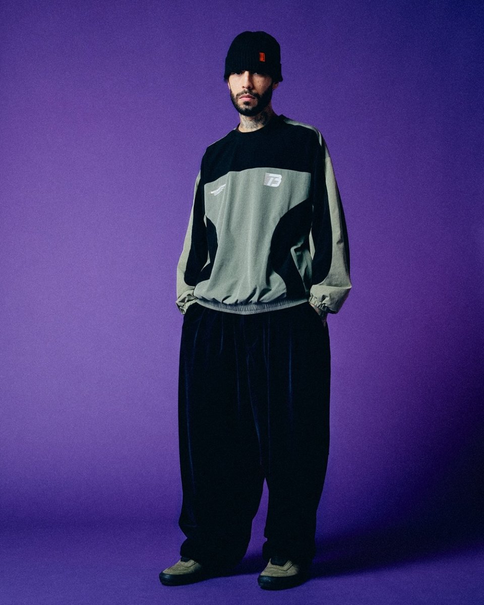 画像3: TIGHTBOOTH/VELOUR BALLOON PANTS（Black）［ベロアバルーンパンツ-26春夏］ (3)