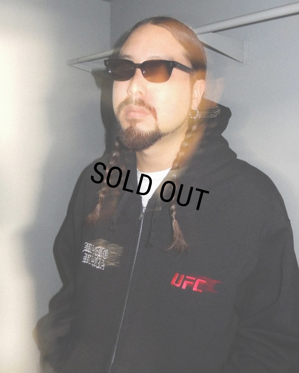 画像4: WACKO MARIA/UFC / HEAVY WEIGHT ZIP HOODED SWEAT SHIRT（BLACK）［ジップアップパーカー-26春夏］ (4)