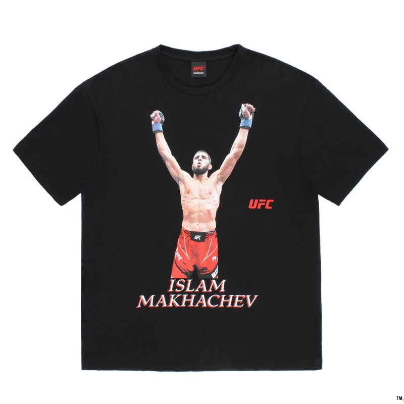 画像1: WACKO MARIA/UFC / WASHED HEAVY WEIGHT T-SHIRT（BLACK）［プリント+刺繍T-26春夏］