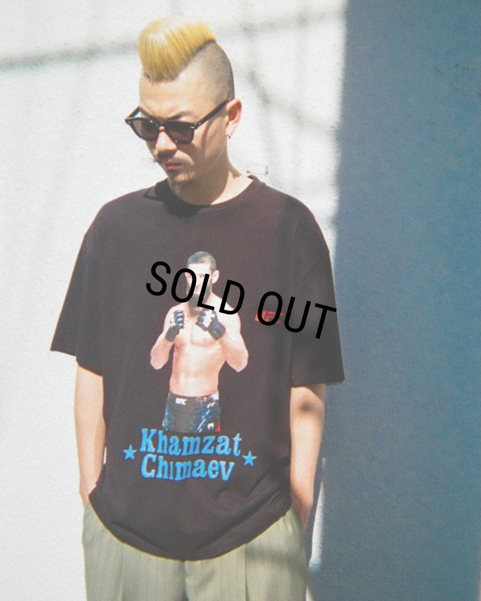 画像4: WACKO MARIA/UFC / WASHED HEAVY WEIGHT T-SHIRT（BLACK）［プリント+刺繍T-26春夏］ (4)