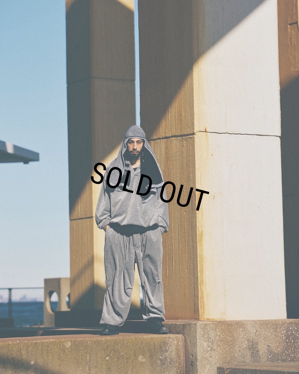 画像3: TIGHTBOOTH/SKIPPER VELOUR L/S SHIRT（Gray）［スキッパーベロアシャツ-26春夏］ (3)