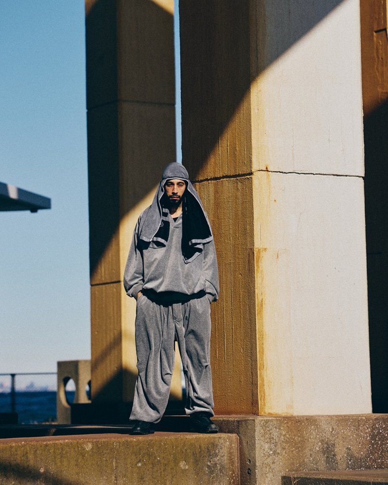 画像3: TIGHTBOOTH/VELOUR BALLOON PANTS（Gray）［ベロアバルーンパンツ-26春夏］