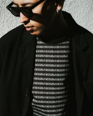 画像4: COOTIE PRODUCTIONS/Supima Jacquard Border L/S Tee（Black）［ジャガードボーダー長袖T-26春夏］ (4)