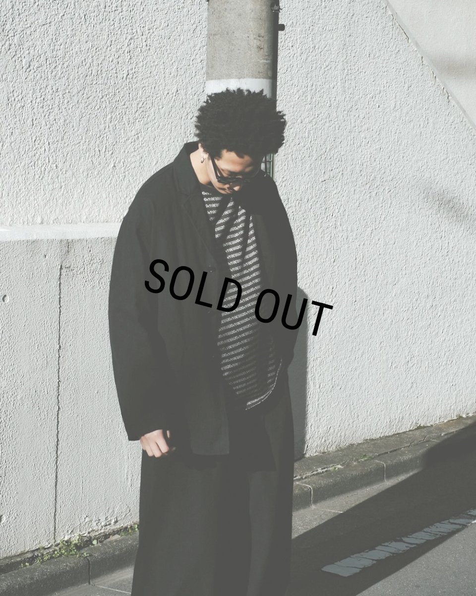 画像5: COOTIE PRODUCTIONS/Supima Jacquard Border L/S Tee（Black）［ジャガードボーダー長袖T-26春夏］ (5)