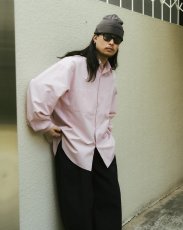 画像3: COOTIE PRODUCTIONS/Stripe Broad L/S Shirt（Pink）［ストライプブロードシャツ-26春夏］ (3)