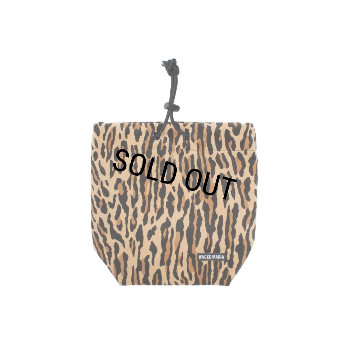 画像2: WACKO MARIA/VELVET DRAWSTRING BAG（BEIGE）［ベルベットドローストリングバッグ-26春夏］ (2)