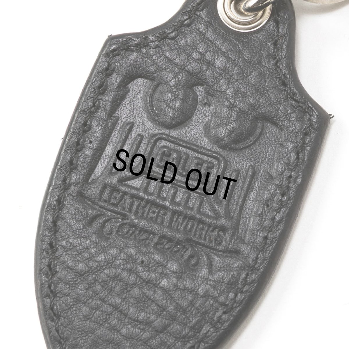 画像4: CALEE/STUDS LEATHER KEY RING ＜TYPE A＞（BLACK）［スタッズレザーキーリング-26春夏］ (4)
