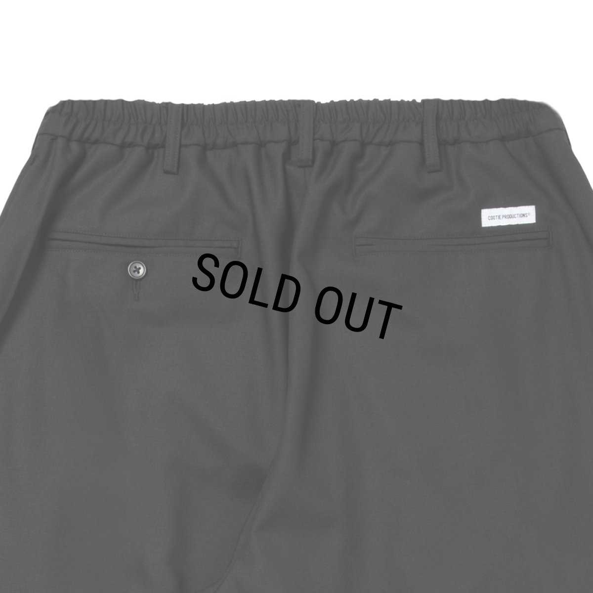 画像4: COOTIE PRODUCTIONS/T/W Twill Shin Cut Wide Easy Trousers（Black）［シンカットワイドイージートラウザース-26春夏］ (4)