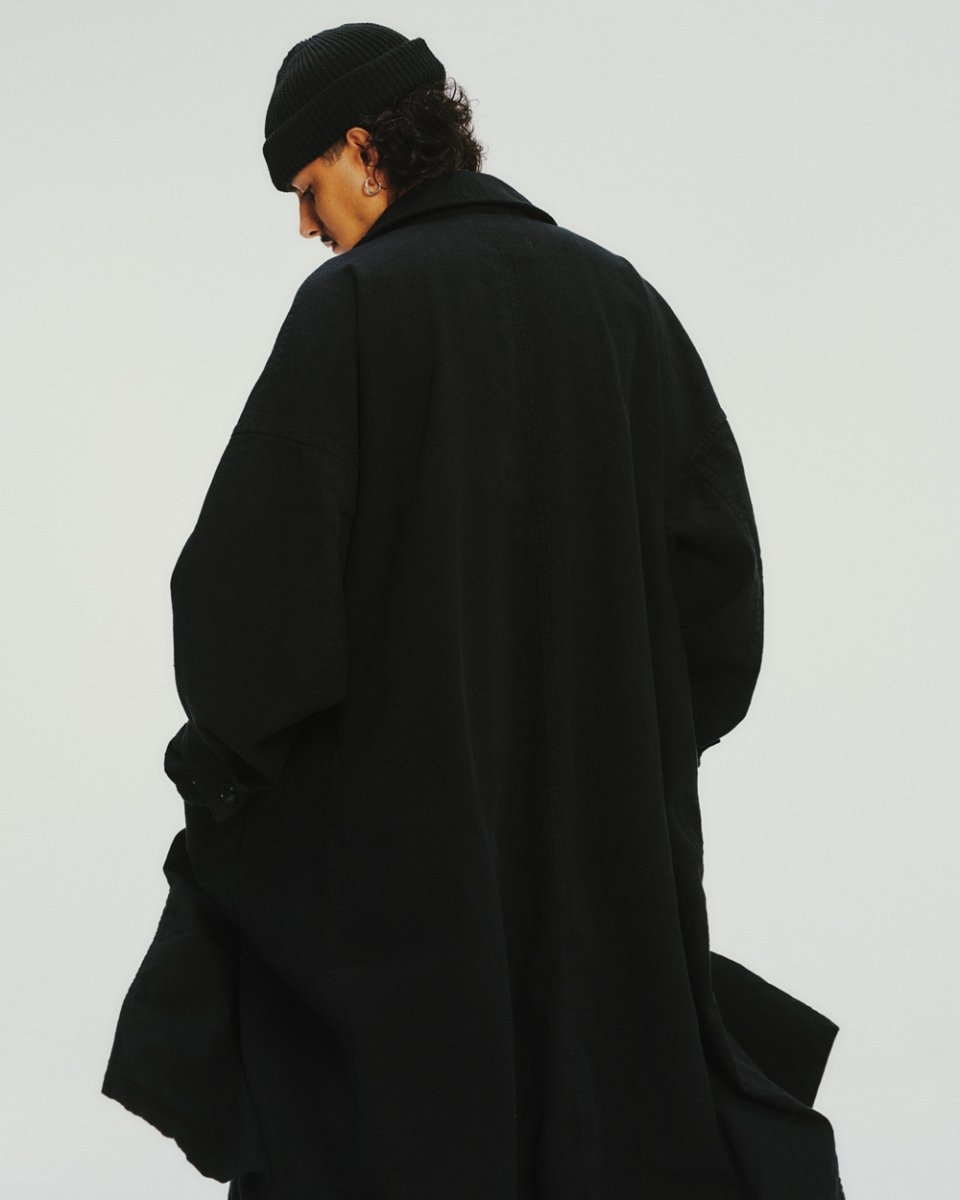 画像3: COOTIE PRODUCTIONS/Linen Watch Cap（Black）［リネンワッチキャップ-26春夏］ (3)