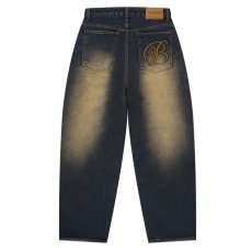 画像1: BlackEyePatch/B EMBLEM BAGGY JEANS（DARK INDIGO） (1)
