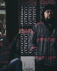 画像3: BlackEyePatch/GRILLZ JEWELZ PATTERNED SHELL JACKET（BLACK） (3)