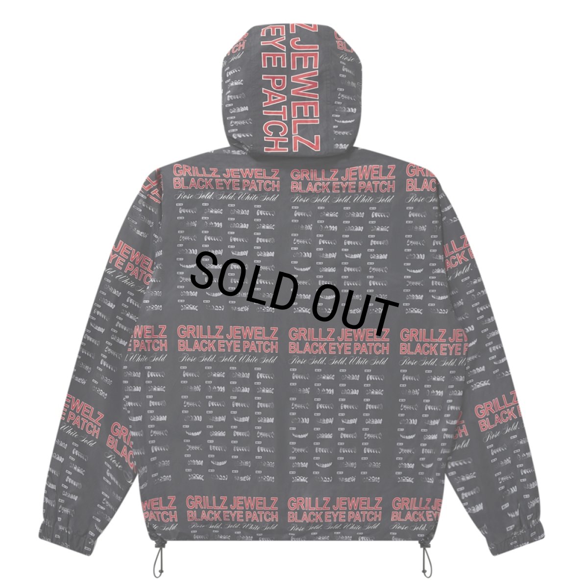 画像2: BlackEyePatch/GRILLZ JEWELZ PATTERNED SHELL JACKET（BLACK） (2)