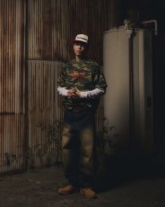 画像4: BlackEyePatch/B EMBLEM BAGGY JEANS（DARK INDIGO） (4)