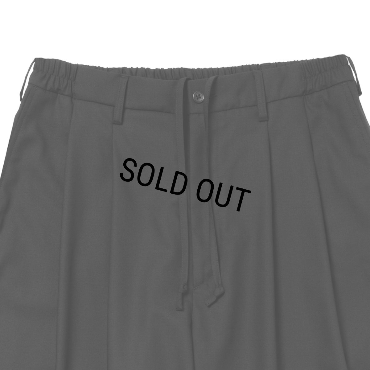画像3: COOTIE PRODUCTIONS/T/W Twill Shin Cut Wide Easy Trousers（Black）［シンカットワイドイージートラウザース-26春夏］ (3)