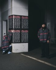 画像4: BlackEyePatch/GRILLZ JEWELZ PATTERNED SHELL JACKET（BLACK） (4)