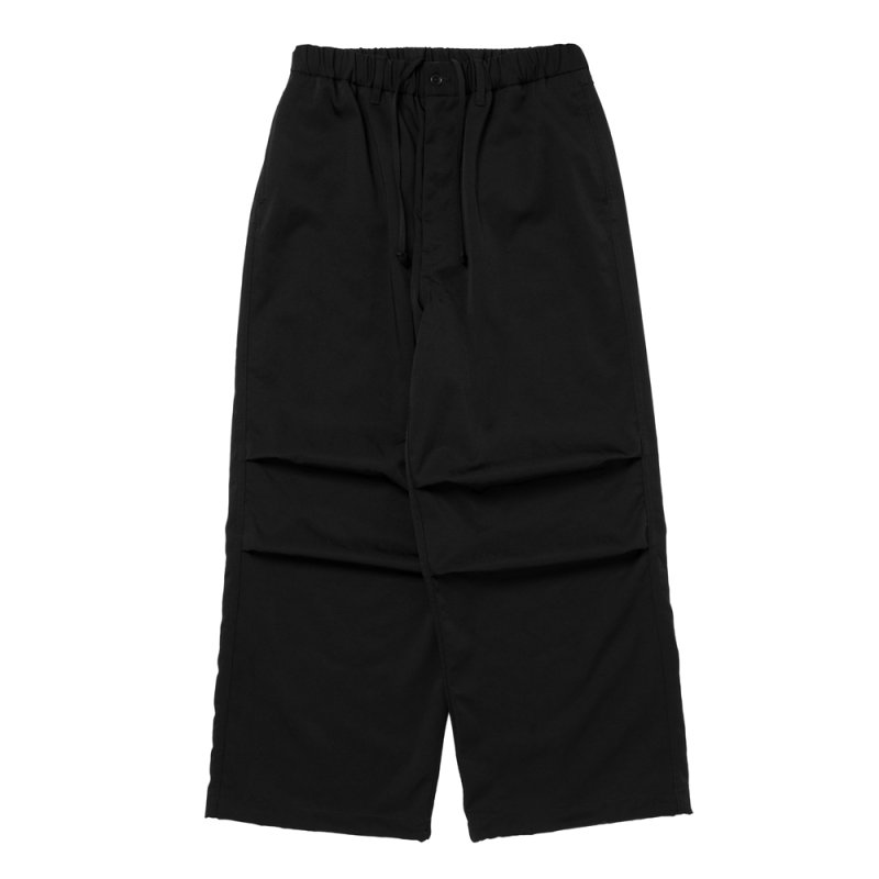 画像1: COOTIE PRODUCTIONS/Ny/Wo Twill Utility Wide Easy Trousers（Black）［ユーティリティーワイドイージートラウザース-26春夏］