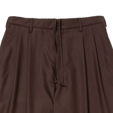 画像2: COOTIE PRODUCTIONS/T/W Twill 2 Tuck Wide Easy Trousers（Brown）［ツータックワイドイージートラウザース-26春夏］ (2)