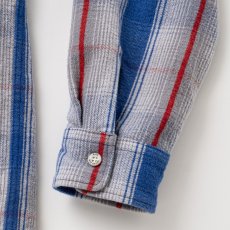 画像6: RATS/COTTON FLANNEL CHECK SHIRT（GRAY/BLUE CHECK）［コットンフランネルチェックシャツ-26春夏］ (6)