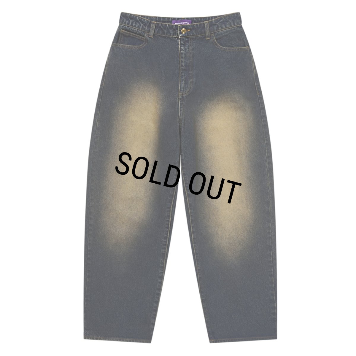 画像2: BlackEyePatch/B EMBLEM BAGGY JEANS（DARK INDIGO） (2)