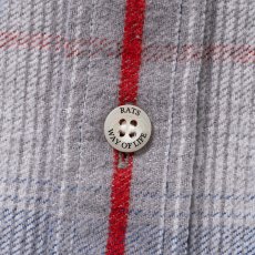 画像4: RATS/COTTON FLANNEL CHECK SHIRT（GRAY/BLUE CHECK）［コットンフランネルチェックシャツ-26春夏］ (4)