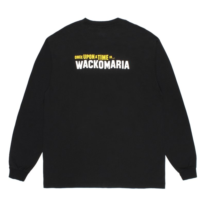 画像2: WACKO MARIA/WASHED HEAVY WEIGHT LONG SLEEVE T-SHIRT（BLACK）［プリント長袖T-26春夏］