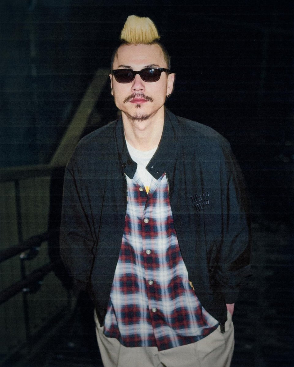 画像3: WACKO MARIA/OMBRE CHECK OPEN COLLAR SHIRT（BROWN）［オンブレチェックオープンカラーシャツ-26春夏］ (3)