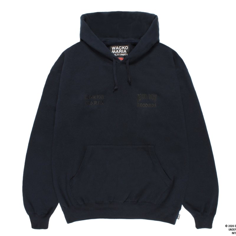 画像1: WACKO MARIA/DEATH ROW RECORDS / HEAVY WEIGHT HOODED SWEAT SHIRT（NAVY）［プルオーバーパーカー-26春夏］