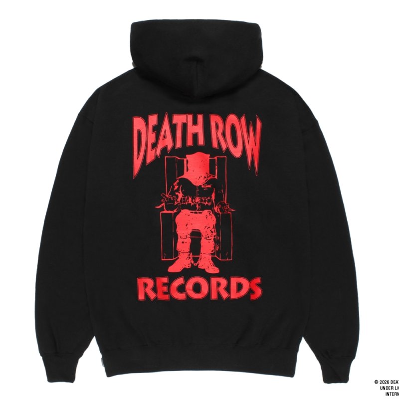 画像2: WACKO MARIA/DEATH ROW RECORDS / HEAVY WEIGHT HOODED SWEAT SHIRT（BLACK）［プルオーバーパーカー-26春夏］