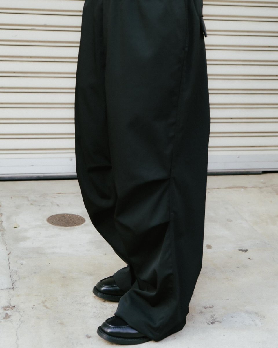 画像10: COOTIE PRODUCTIONS/Ny/Wo Twill Utility Wide Easy Trousers（Black）［ユーティリティーワイドイージートラウザース-26春夏］ (10)