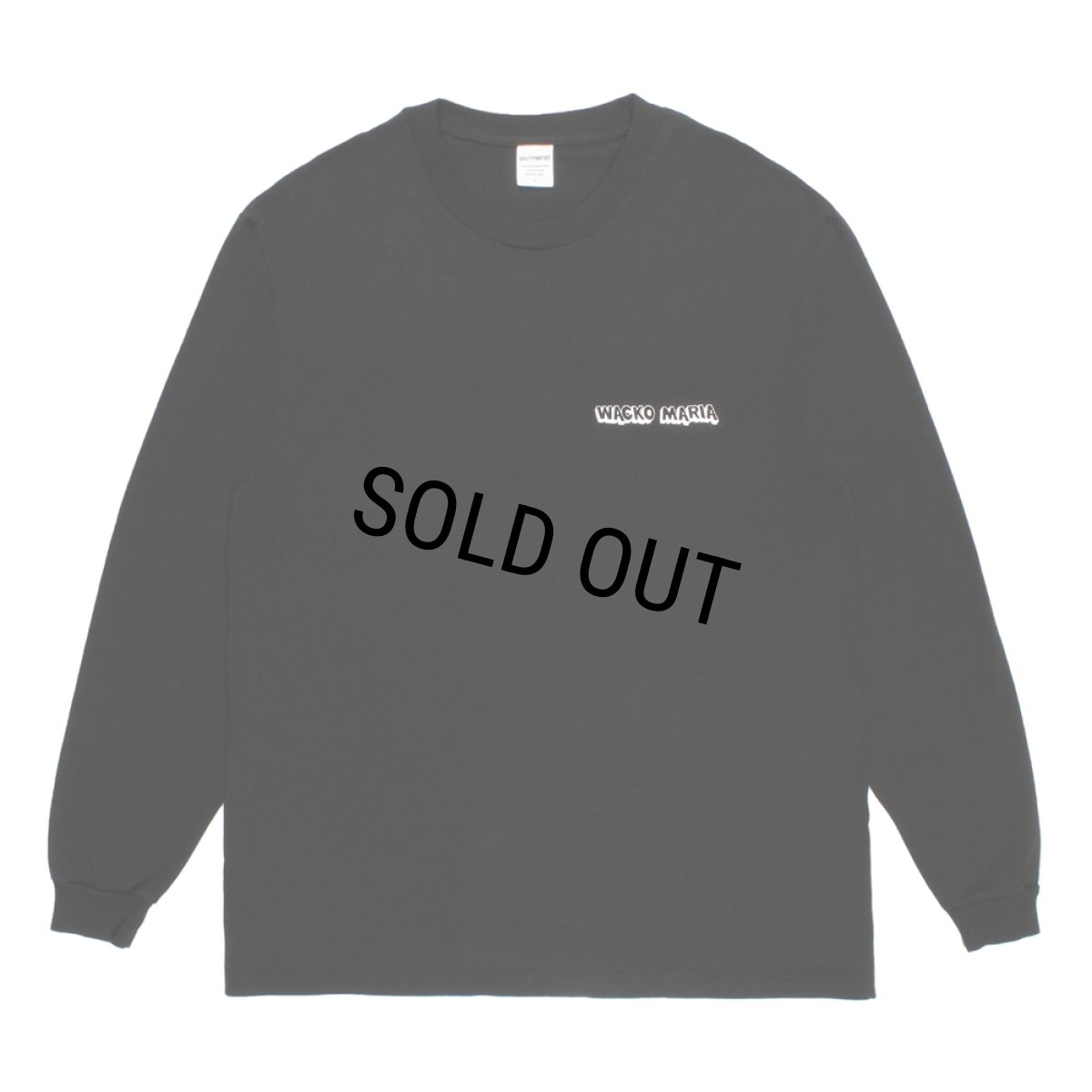 画像2: WACKO MARIA/WASHED HEAVY WEIGHT LONG SLEEVE T-SHIRT（BLACK）［プリント長袖T-26春夏］ (2)