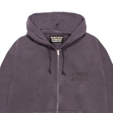 画像3: WACKO MARIA/WASHED HEAVY WEIGHT ZIP HOODED SWEAT SHIRT（PURPLE）［ジップアップパーカー-26春夏］ (3)