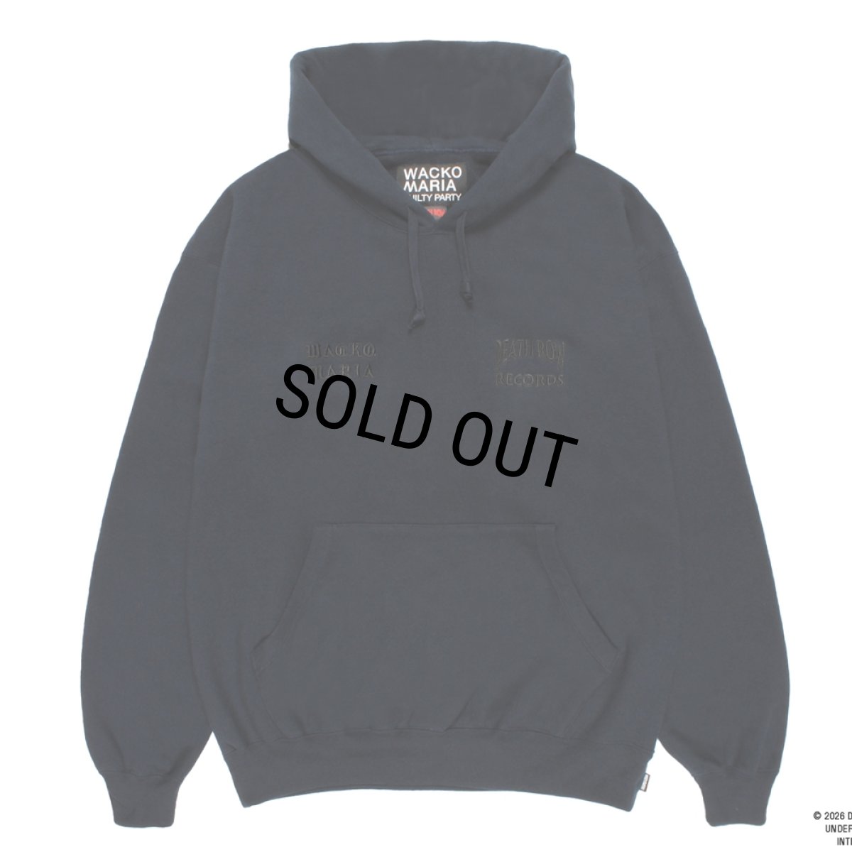 画像2: WACKO MARIA/DEATH ROW RECORDS / HEAVY WEIGHT HOODED SWEAT SHIRT（NAVY）［プルオーバーパーカー-26春夏］ (2)