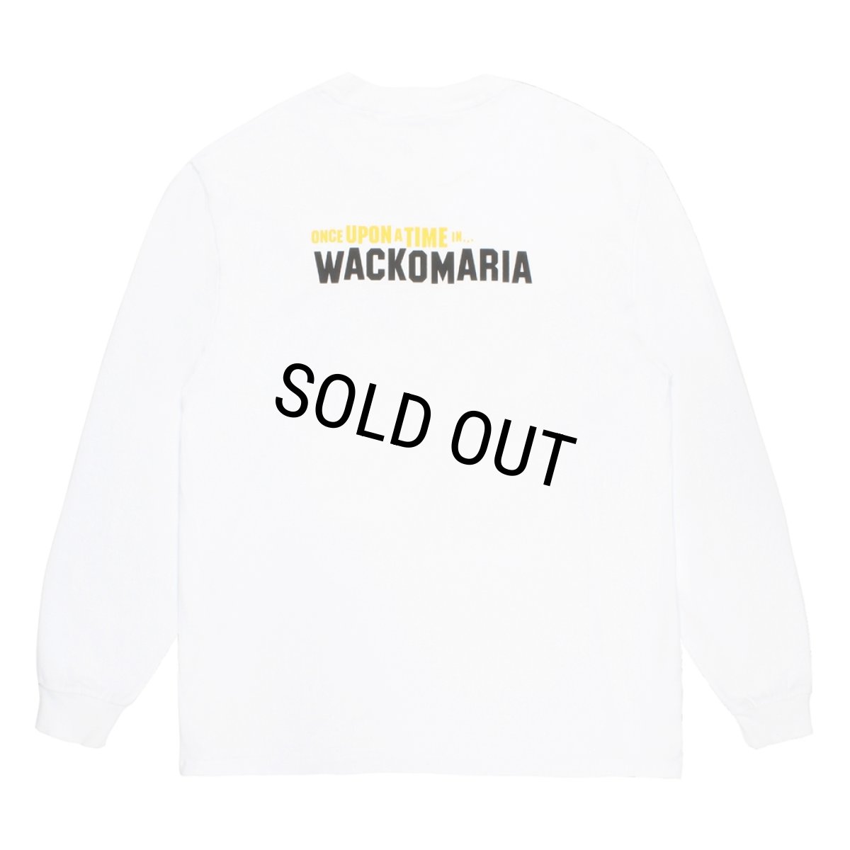 画像1: WACKO MARIA/WASHED HEAVY WEIGHT LONG SLEEVE T-SHIRT（WHITE）［プリント長袖T-26春夏］ (1)