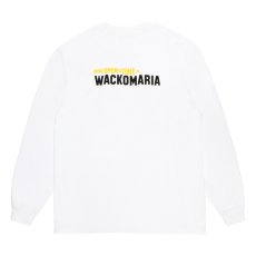 画像1: WACKO MARIA/WASHED HEAVY WEIGHT LONG SLEEVE T-SHIRT（WHITE）［プリント長袖T-26春夏］ (1)