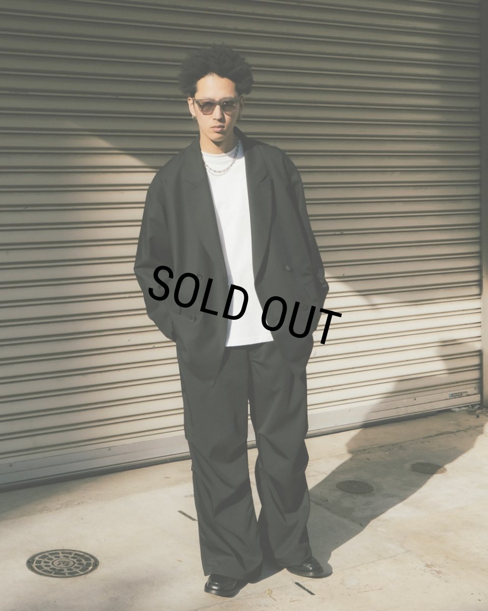 画像9: COOTIE PRODUCTIONS/Ny/Wo Twill Utility Wide Easy Trousers（Black）［ユーティリティーワイドイージートラウザース-26春夏］ (9)