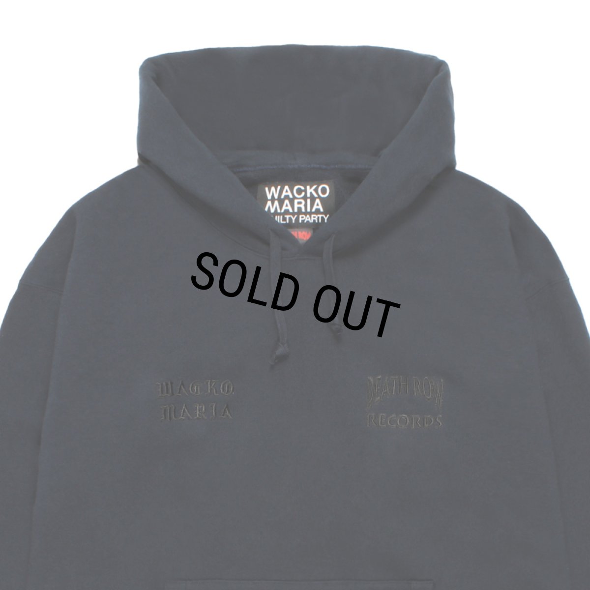 画像3: WACKO MARIA/DEATH ROW RECORDS / HEAVY WEIGHT HOODED SWEAT SHIRT（NAVY）［プルオーバーパーカー-26春夏］ (3)