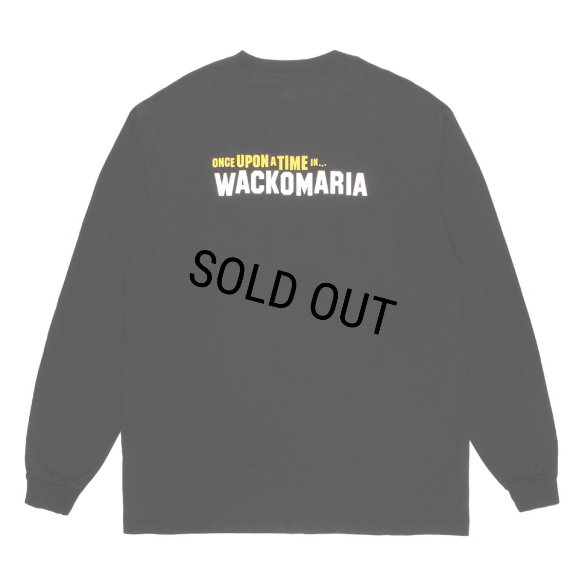 画像1: WACKO MARIA/WASHED HEAVY WEIGHT LONG SLEEVE T-SHIRT（BLACK）［プリント長袖T-26春夏］ (1)