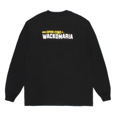画像1: WACKO MARIA/WASHED HEAVY WEIGHT LONG SLEEVE T-SHIRT（BLACK）［プリント長袖T-26春夏］ (1)