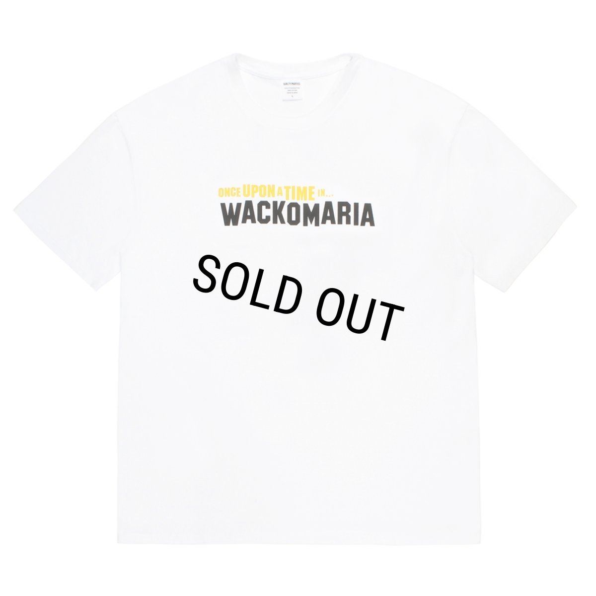 画像1: WACKO MARIA/WASHED HEAVY WEIGHT T-SHIRT（WHITE）［プリントT-26春夏］ (1)