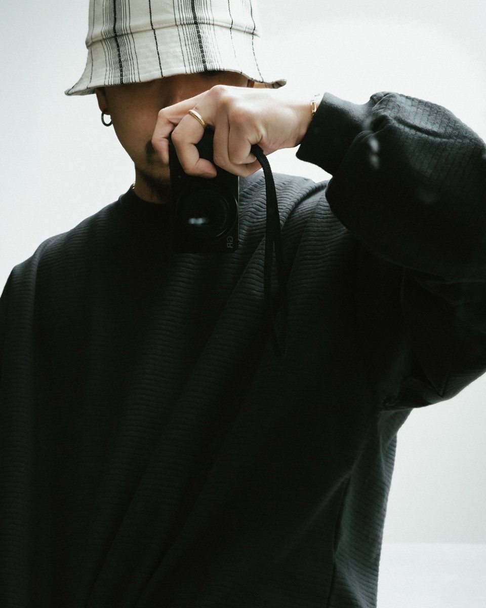 画像7: COOTIE PRODUCTIONS/Bumpy Border Jersey L/S Tee（Black）［バンピーボーダー長袖T-26春夏］ (7)