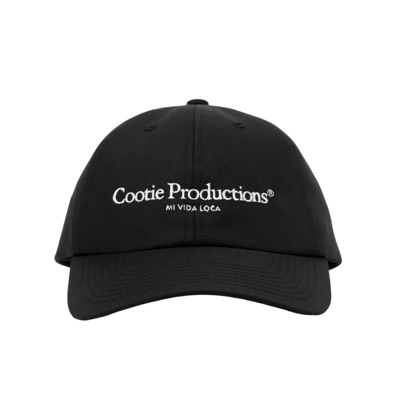 画像1: COOTIE PRODUCTIONS/T/W Twill 6 Panel Cap（Black）［T/Wツイル6パネルキャップ-26春夏］