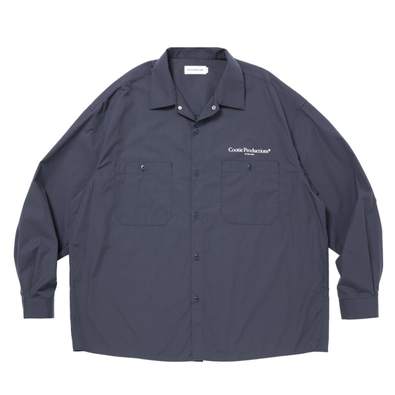 画像1: COOTIE PRODUCTIONS/Broad L/S Work Shirt（Navy）［ブロードワークシャツ-26春夏］