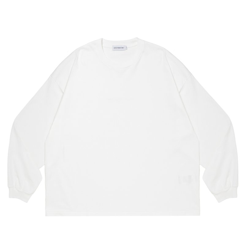 画像1: COOTIE PRODUCTIONS/Spanish Pima Boxy L/S Tee（White）［スパニッシュピマボクシー長袖T-26春夏］