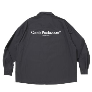 COOTIE PRODUCTIONS/Broad L/S Work Shirt（Black）［ブロードワーク