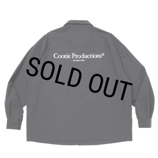 COOTIE PRODUCTIONS/Broad L/S Work Shirt（Black）［ブロードワーク