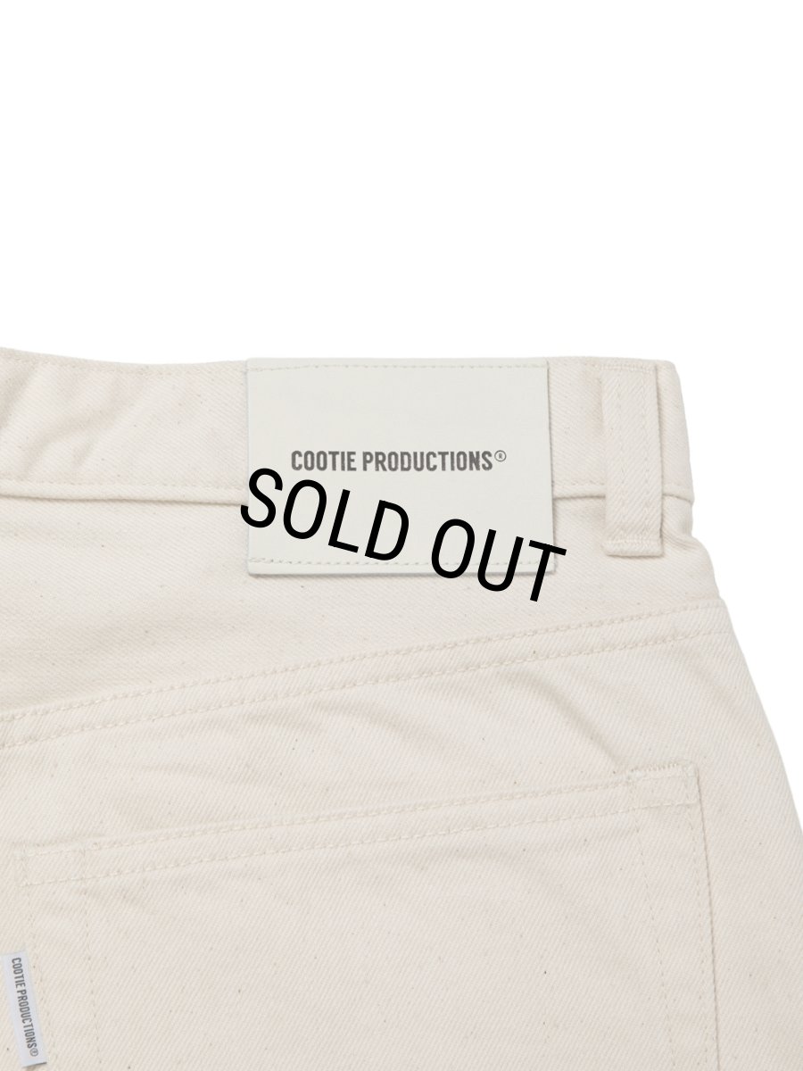 画像3: COOTIE PRODUCTIONS/12.5oz Denim 5 Pocket Square Leg Pants（Ivory）［デニムスクエアレッグパンツ-26春夏］ (3)