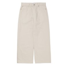 画像1: COOTIE PRODUCTIONS/12.5oz Denim 5 Pocket Square Leg Pants（Ivory）［デニムスクエアレッグパンツ-26春夏］ (1)