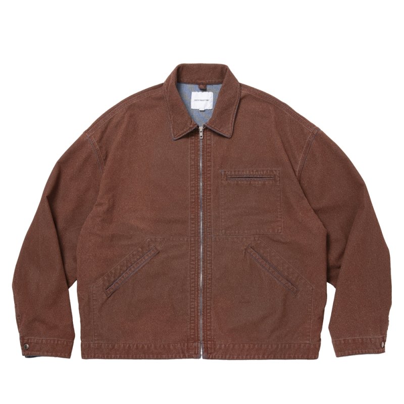 画像1: COOTIE PRODUCTIONS/Grainy Denim Work Jacket（Red）［グレイニィデニムワークJKT-26春夏］