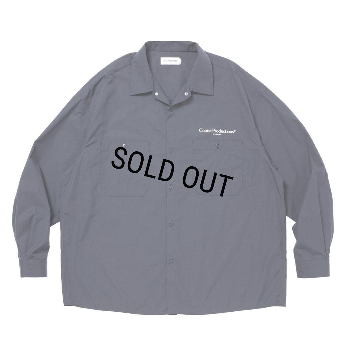 画像2: COOTIE PRODUCTIONS/Broad L/S Work Shirt（Navy）［ブロードワークシャツ-26春夏］ (2)